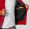 Scarlet Body & Bright Gold Leather Sleeves Letterman Jacket