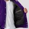 Purple Body & Grey Leather Sleeves Letterman Jacket