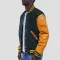 Dartmouth Green Wool & Bright Gold Sleeves Letterman Jacket
