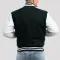Dartmouth Green Wool Body & Bright White Sleeves Letterman Jacket